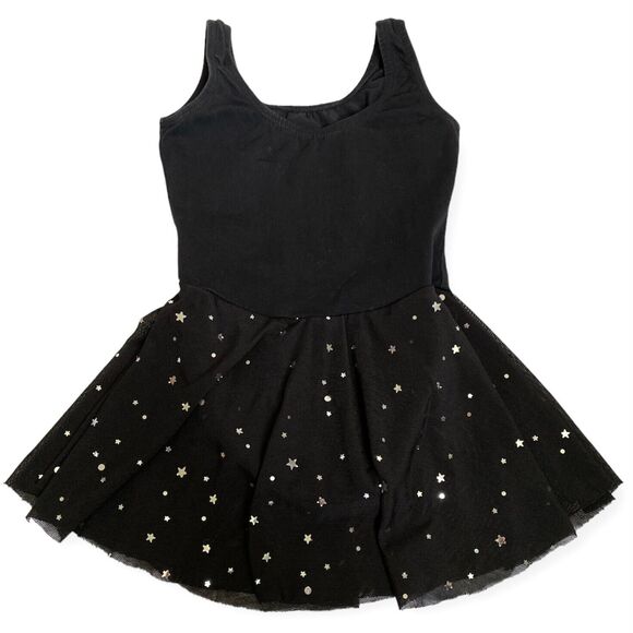 Girls Black Leotard with Skirt Size Small (4-6) Sleeveless Ballet Dance Dress - Picture 7 of 16